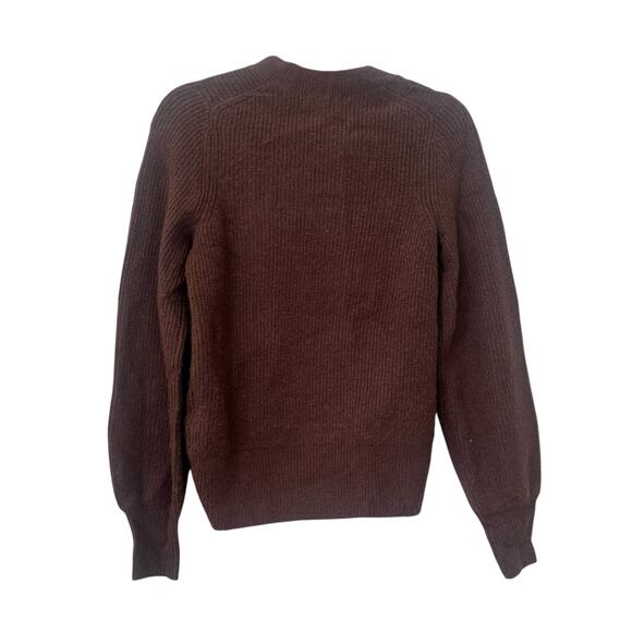 Madewell Melwood Square-Neck Sweater in Coziest Yarn forage Size XXS NWOT - Picture 5 of 10